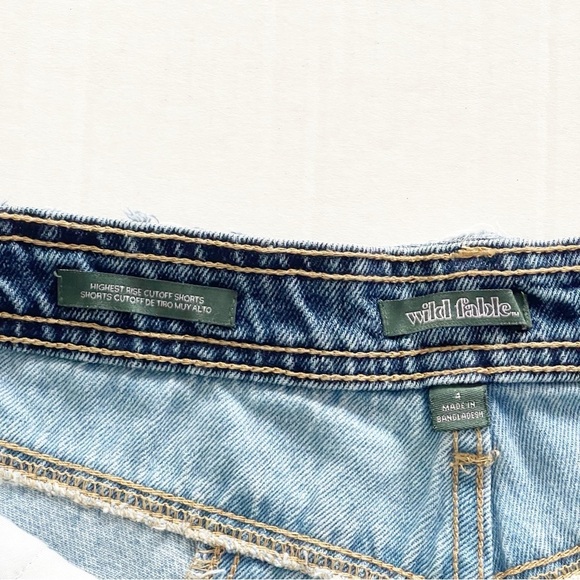 WILD FABLE Women’s Patchwork Denim Shorts - Size 4 - Picture 6 of 11